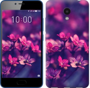 Чехол Пурпурные цветы для Meizu M5c