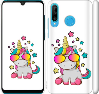 

Чехол Единорог в очках для Huawei P30 Lite 911869