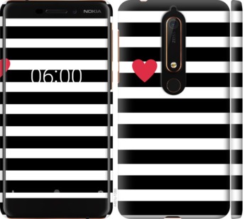 

Чохол Чорно-білі смуги на Nokia 6.1 752182