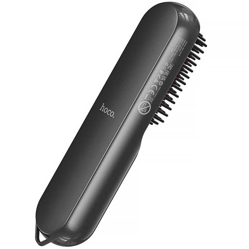 Фото Расческа-выпрямитель Hoco HP45 Heating straight hair comb (Gray) на vchehle.ua