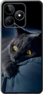 Чехол Дымчатый кот для Realme C51