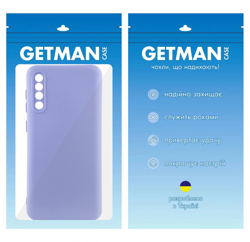 Купить Чехол TPU GETMAN Liquid Silk Full Camera для Samsung Galaxy A50 (A505F) / A50s / A30s (Сиреневый / Dasheen) на vchehle.ua