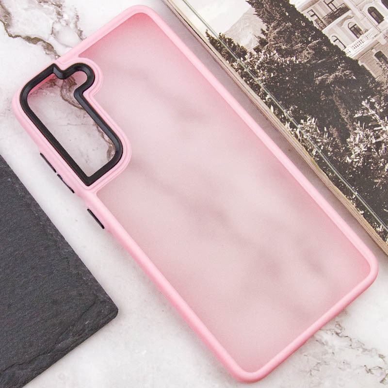 Чехол TPU+PC Lyon Frosted для Samsung Galaxy S21 FE (Pink) в магазине vchehle.ua