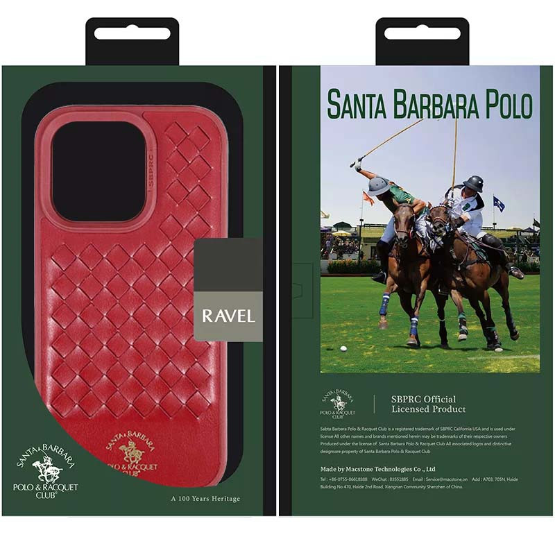 Купить Кожаный чехол Polo Santa Barbara для Apple iPhone 14 Pro (6.1") (Red) на vchehle.ua