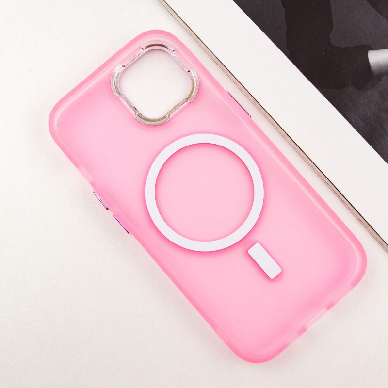 Чехол TPU+PC Lily with Magnetic safe для Apple iPhone 14 (6.1") (Light Pink) в магазине vchehle.ua