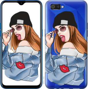 

Чехол Девушка v3 для Realme C2 919754