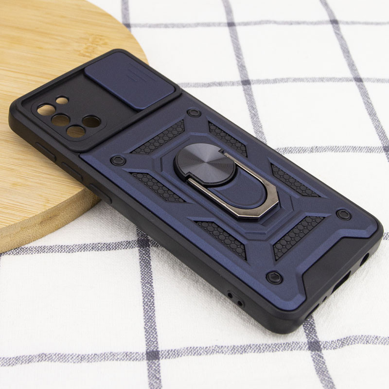 Ударостійкий чохол Camshield Serge Ring на Samsung Galaxy A31 (Синій) в магазині vchehle.ua