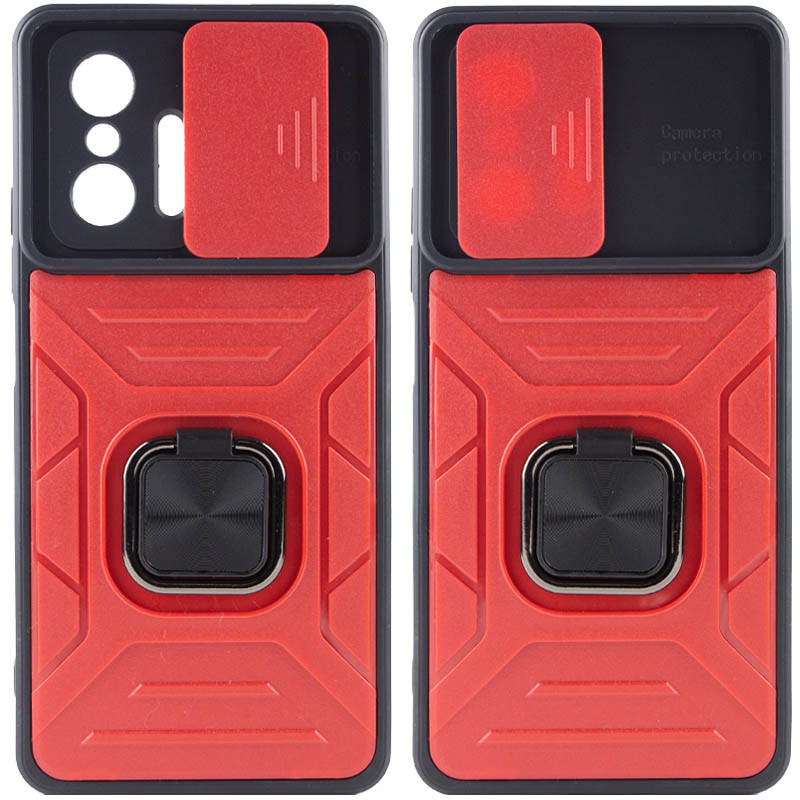 Удароміцний чохол Camshield Flash Ring на Xiaomi 11T / 11T Pro (Red)