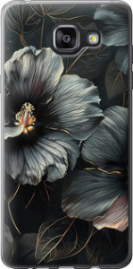 Чехол Черные цветы для Samsung Galaxy A5 (2016) A510F