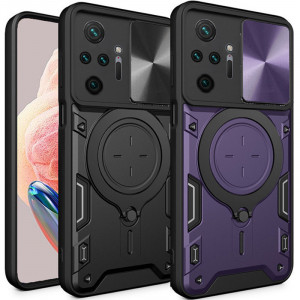 Ударопрочный чехол Bracket case with Magnetic для Xiaomi Redmi Note 10 Pro Max