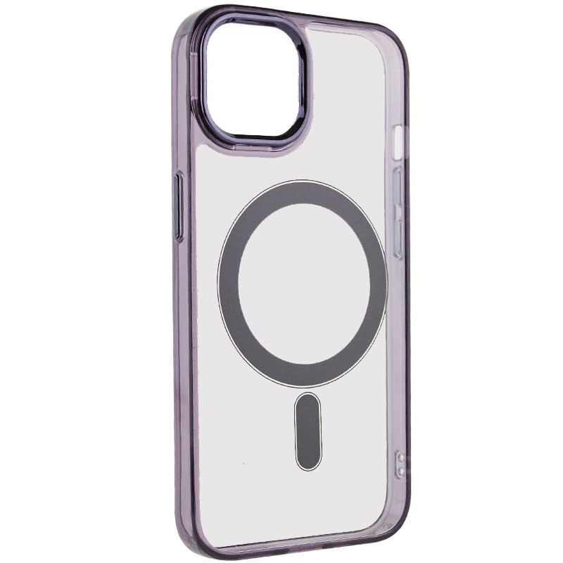 Фото Чохол TPU Iris with Magnetic safe на Apple iPhone 14 (6.1") (Чорний) на vchehle.ua