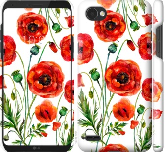 

Чехол Нарисованные маки для LG Q6 743961