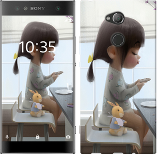 

Чохол Мила дівчинка з зайчиком на Sony Xperia XA2 H4113 658127