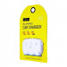 Купить АЗУ с разветвителем прикуривателя Hoco C1 (3 порта+2USB/3.1A) (White) на vchehle.ua