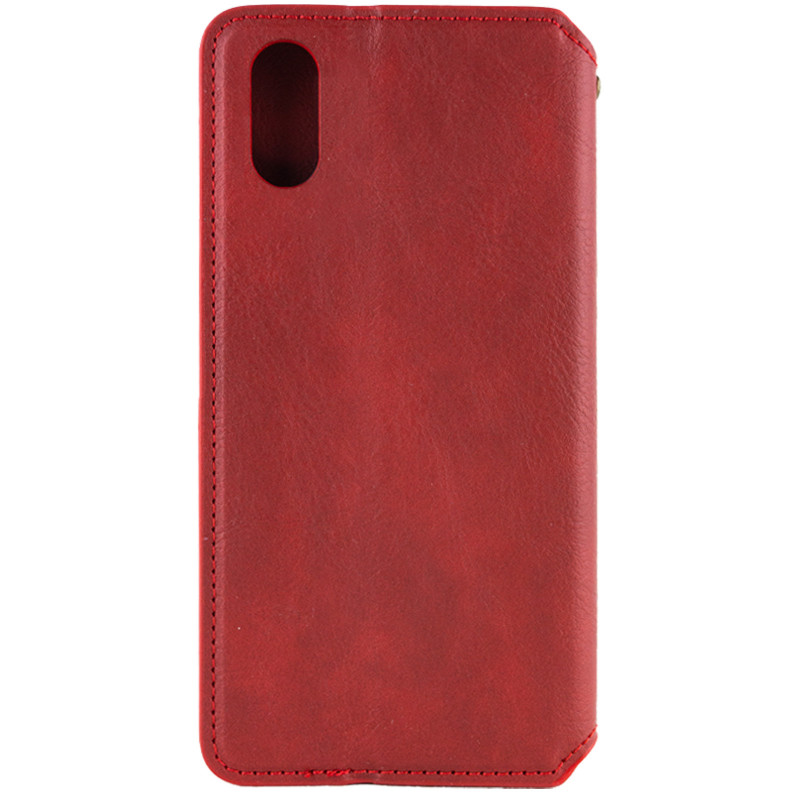 Фото Кожаный чехол-книжка GETMAN Cubic (PU) для Apple iPhone X / XS (5.8") (Красный) на vchehle.ua