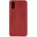 Фото Кожаный чехол-книжка GETMAN Cubic (PU) для Apple iPhone X / XS (5.8") (Красный) на vchehle.ua