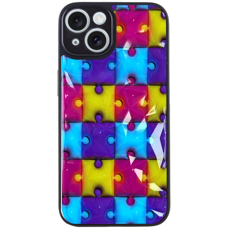 TPU+PC чехол Prisma Fluffie для Apple iPhone 14 (6.1") (Puzzle)