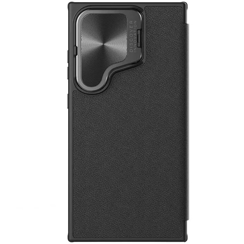 Фото Кожаный чехол (книжка) Nillkin Qin Prop для Samsung Galaxy S24 Ultra (Black) на vchehle.ua