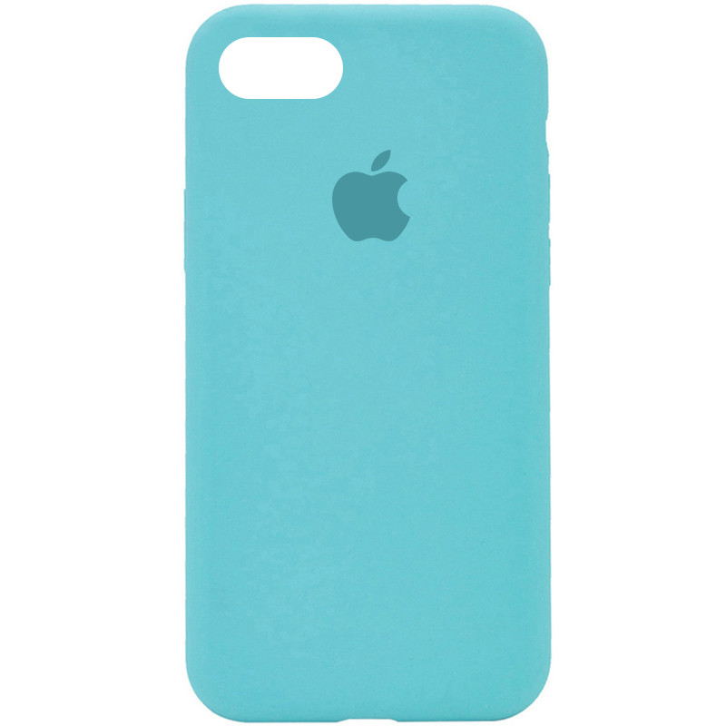 Чохол Silicone Case Full Protective (AA) на Apple iPhone 7 / 8 / SE (2020) (4.7") (Бірюзовий / Marine Green)