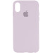 Чохол Silicone Case Full Protective (AA) на Apple iPhone X (5.8") / XS (5.8") (Бузковий / Lilac)