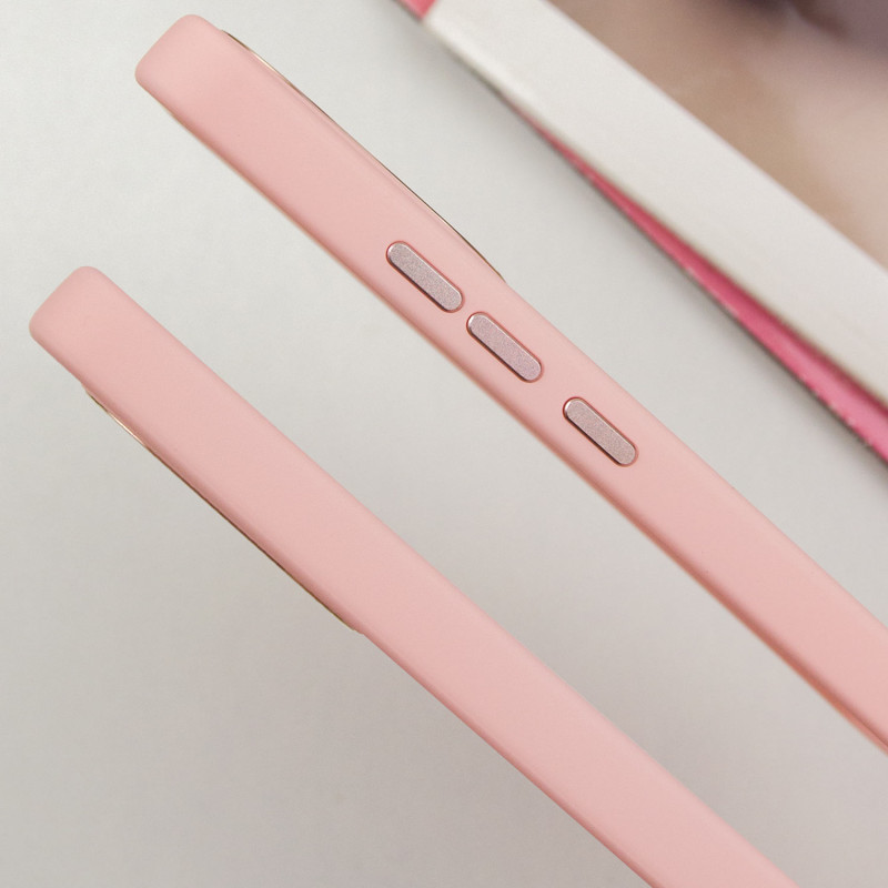 TPU чохол Bonbon Metal Style на Xiaomi Redmi Note 13 Pro 4G / Poco M6 Pro 4G (Рожевий / Light pink) в магазині vchehle.ua