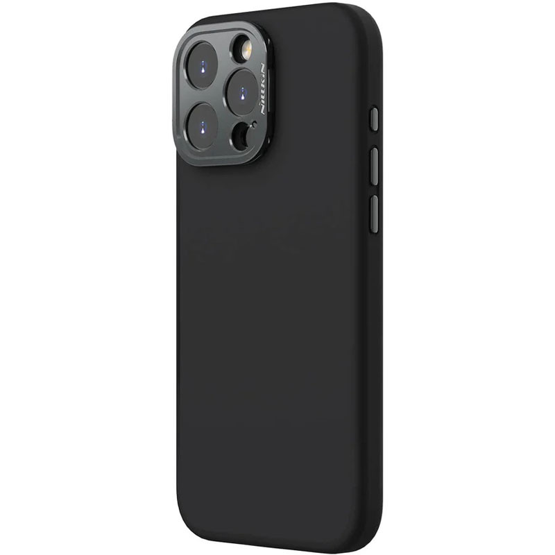 Чохол Silicone Nillkin LensWing Prop Magnetic на Apple iPhone 16 Pro (6.3") (Чорний / Black) в магазині vchehle.ua