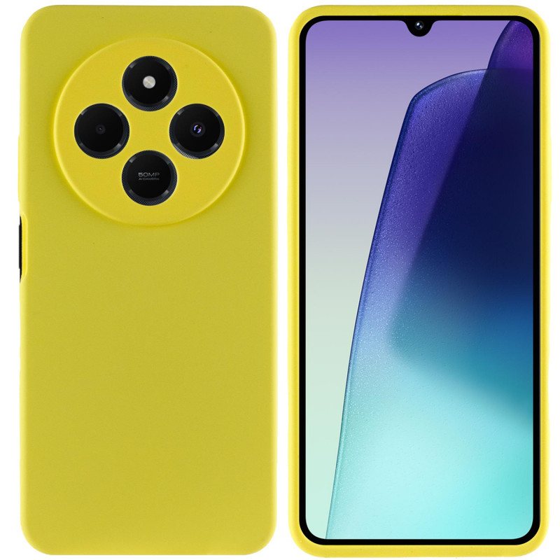 Фото Чехол Silicone Cover Lakshmi Full Camera (AAA) для Xiaomi Redmi 14C / Poco C75 (Желтый / Yellow) на vchehle.ua