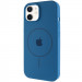 Чехол Silicone Case Full Protective (AA) with Magnetic Safe для Apple iPhone 11 (6.1") (Синий / Denim Blue)