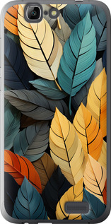 

Чохол Кольорове листя на Huawei Ascend G7 1629911