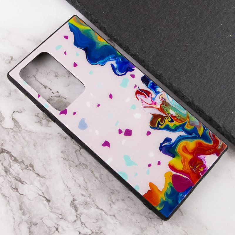 Фото TPU+Glass чохол Diversity на Samsung Galaxy Note 20 Ultra (Stains multicolored) в маназині vchehle.ua