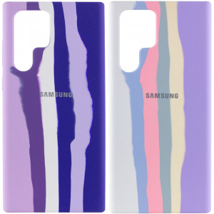 Чохол Silicone Cover Full Rainbow на Samsung Galaxy S22 Ultra