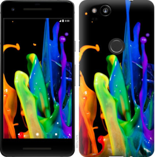 

Чохол бризки фарби на Google Pixel 2 780571