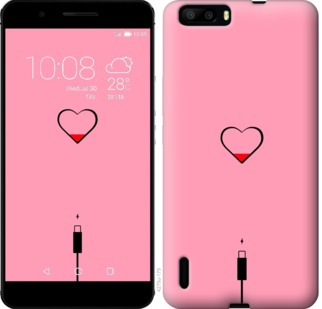 

Чехол Подзарядка сердца1 для Huawei Honor 6 Plus 730376