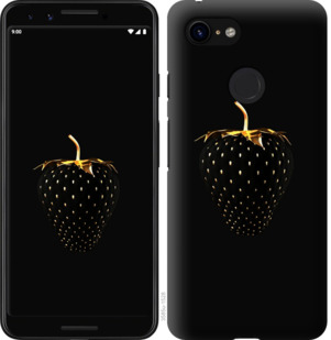 Чехол Черная клубника для Google Pixel 3