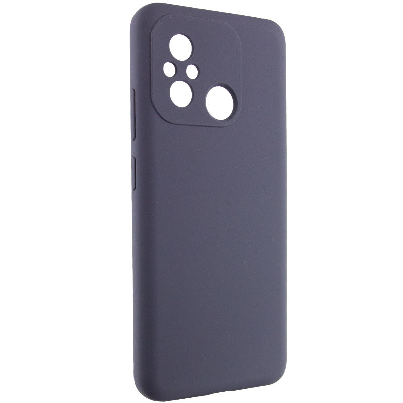 Фото Чохол Silicone Cover Lakshmi Full Camera (AAA) на Xiaomi Redmi 12C (Сірий / Dark Gray) на vchehle.ua