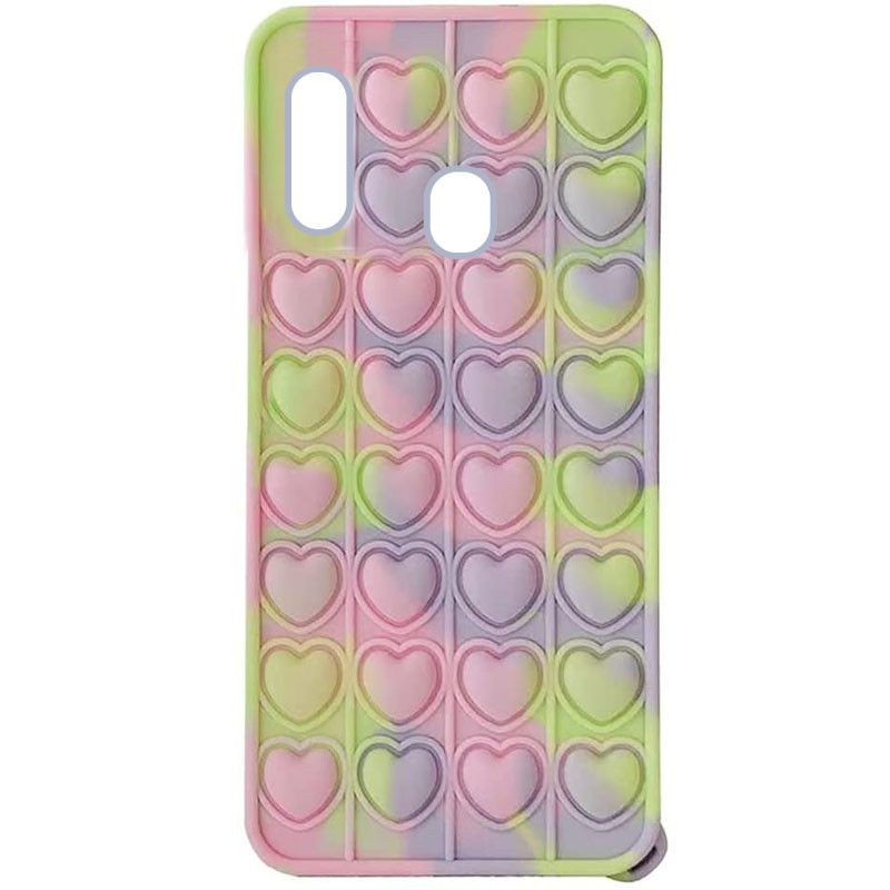 

Cиликоновый 3D чехол-антистресс Pop it Heart для Samsung Galaxy A30s (Yellow / Purple / Pink) 1211592