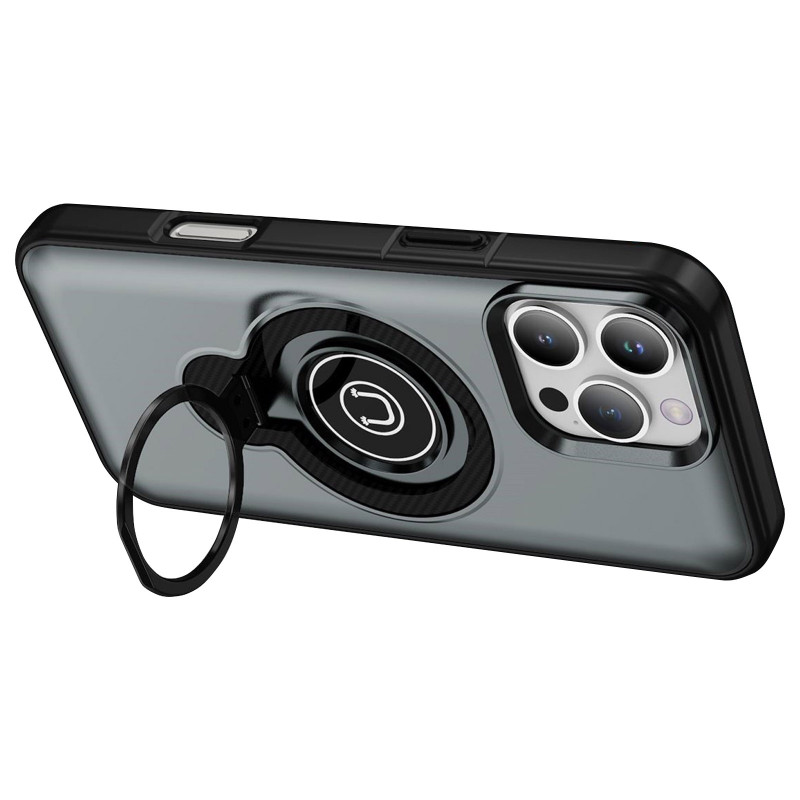 Фото TPU+Textured PC Magnet на Apple iPhone 16 Pro Max (6.9") (Grey) на vchehle.ua