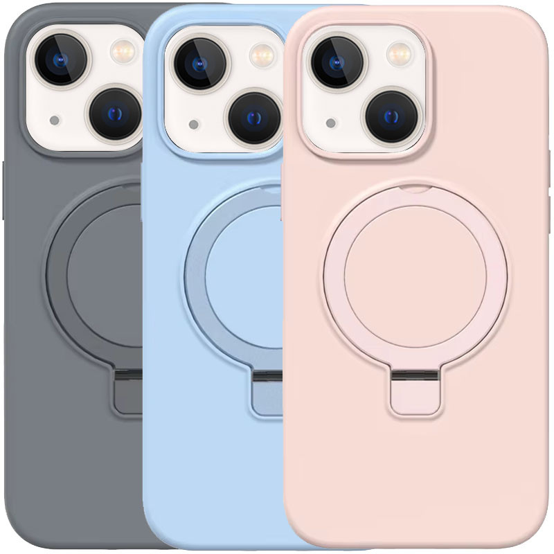 Чохол Silicone Case Full Protective NO LOGO with Ring на Apple iPhone 13 / 14 (6.1")