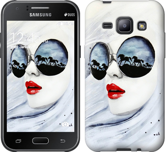 

Чехол Девушка акварелью для Samsung Galaxy J1 J100H 89771