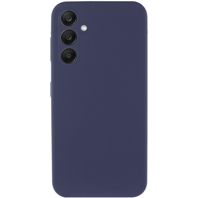 Чехол Silicone Cover Lakshmi Full Camera (AAA) для Samsung Galaxy A55 (Темно-синий / Midnight blue)
