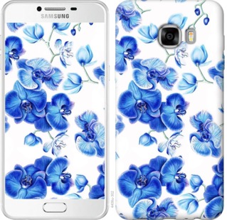 

Чехол Голубые орхидеи для Samsung Galaxy C7 C7000 724890