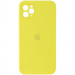 Уценка Чехол Silicone Case Square Full Camera Protective (AA) для Apple iPhone 11 Pro Max (6.5") (Эстетический дефект / Желтый / Bright Yellow)