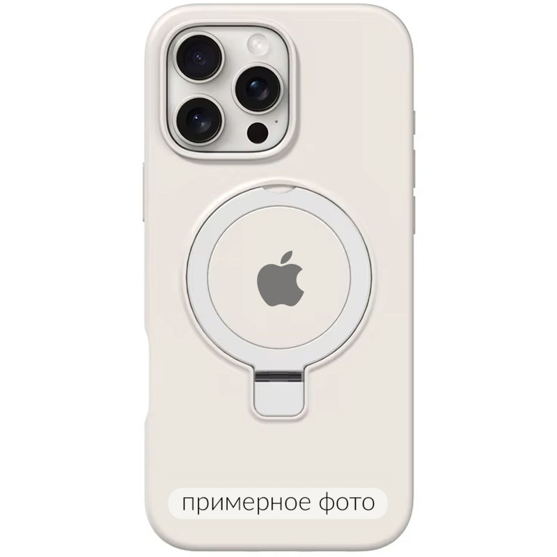 Чехол Silicone Case Full Protective with Ring для Apple iPhone 16e (6.1") (White)