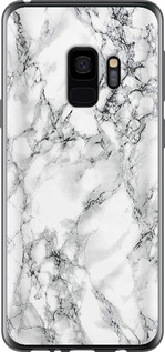 Чехол Мрамор белый для Samsung Galaxy S9