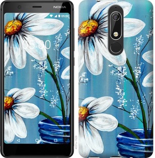 

Чехол Красивые арт-ромашки для Nokia 5.1 672806