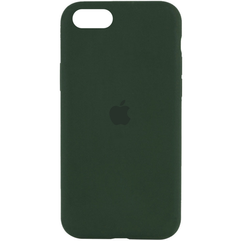 Чехол Silicone Case Full Protective (AA) для Apple iPhone SE (2020) (Зеленый / Cyprus Green)