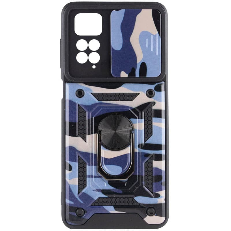Фото Ударостійкий чохол Camshield Serge Ring Camo на Xiaomi Redmi Note 11 (Global) / Note 11S (Фіолетовий / Army Purple) на vchehle.ua