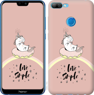 

Чехол Единорожка в пончике для Huawei Honor 9i 911452