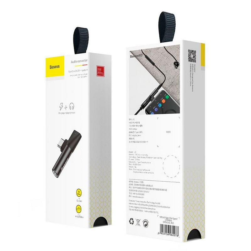 Фото Перехідник Baseus L41 Type-C to Type-C + 3.5mm (CATL41) на vchehle.ua
