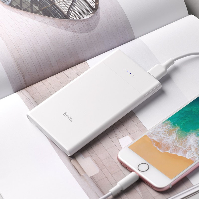 Купити Портативний зарядний пристрій Power Bank Hoco B35D Entourage 5000 mAh (white) на vchehle.ua